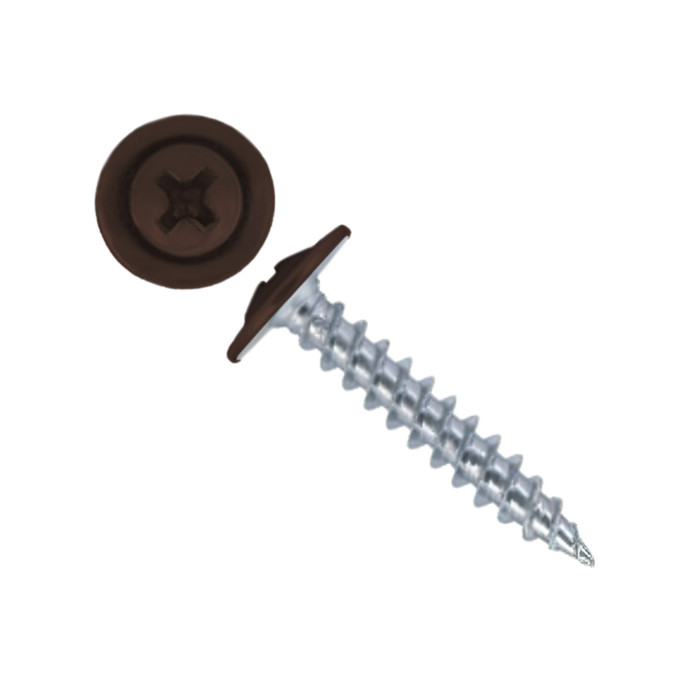 Саморез ПШ 4,2х25 (500шт) шлиц PH2 RAL 8011